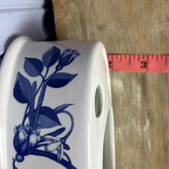 Vtg 1995 Portmeirion Harvest Blue Delft Toothbrush Holder Angharad Menna England - Picture 9 of 14